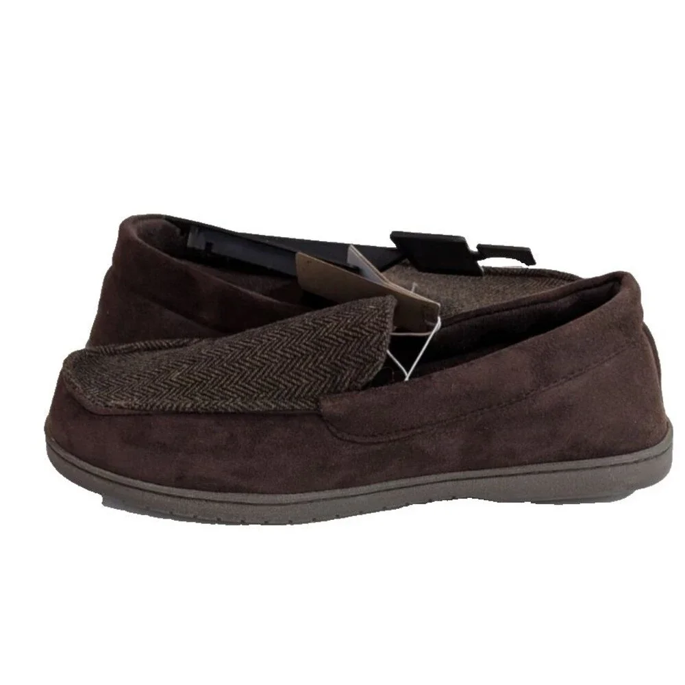Dearfoams Men's Slippers Size XL (13-14) & M (9-10) Brown